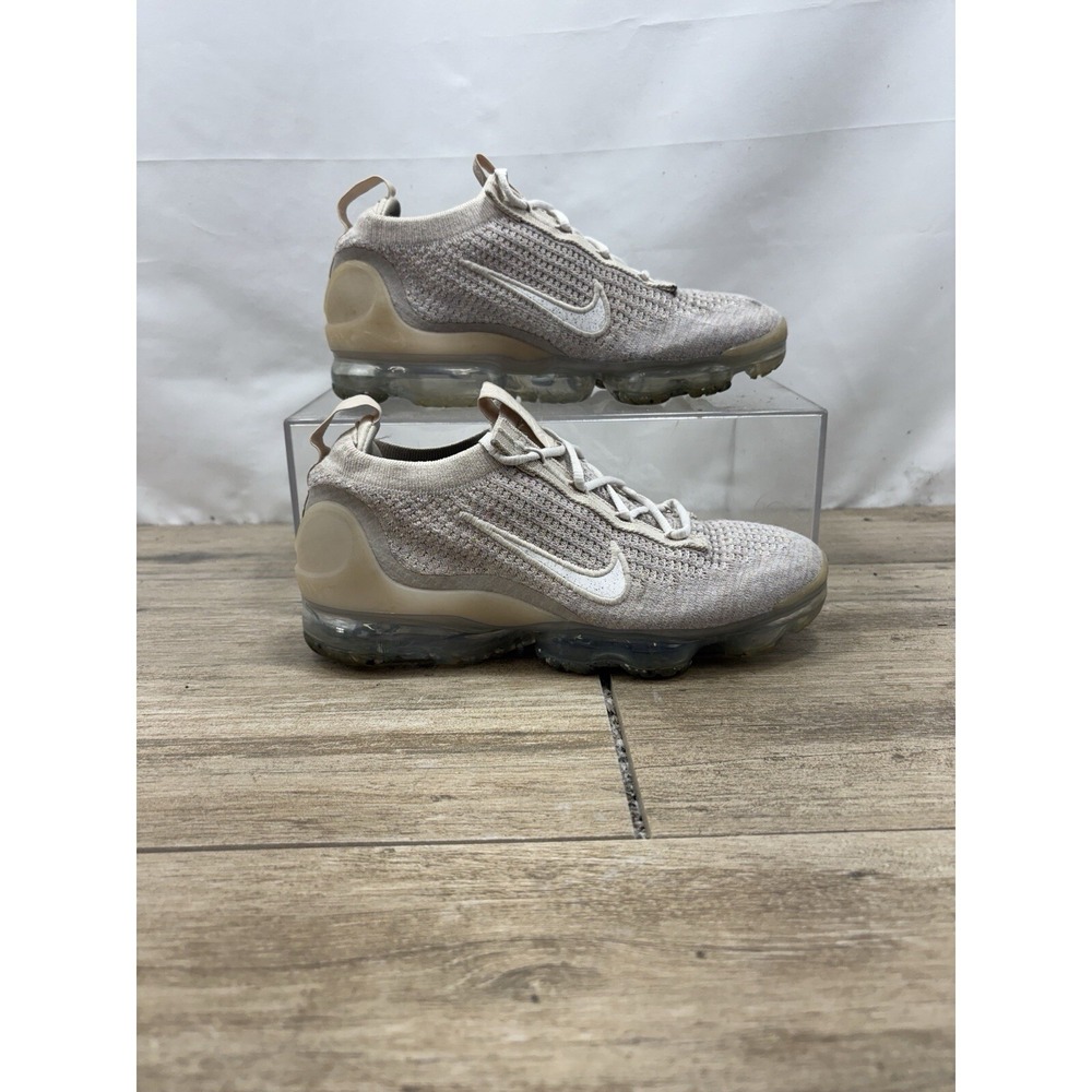 Nike Air Vapormax 2021 FK Flyknit Beige White DC9454-101‎ Women's Size  8